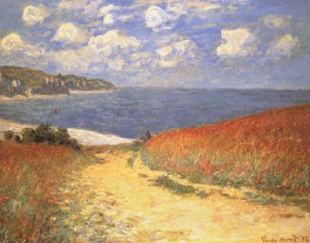 Claude Monet Path in the Wheat Fields at Pourville China oil painting art